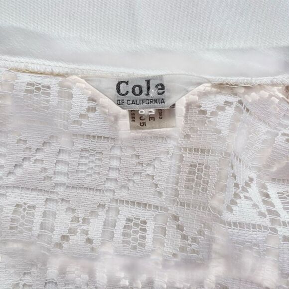 Vintage 1960’s Cole Of California Crochet Lace Swim Coverup - Picture 7 of 9